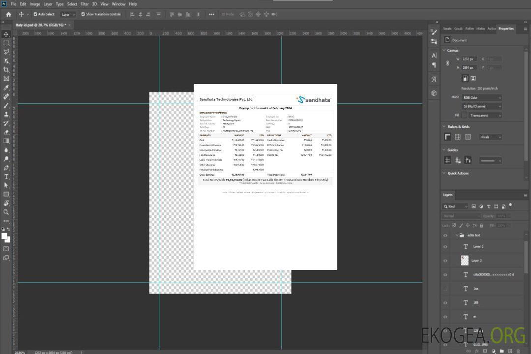 Modèle de fiche de paie Sandhata Technologies aux formats Word et PDF.pdf, 1 template Modèle de fiche de paie Sandhata Technologies aux formats Word et PDF.pdf, 1 template